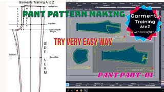 Lectra Modaris Tutorial Bangla📱 Garments Training a to z📱 How to Lectra Modaris Pant Pattern Making [upl. by Waddell]