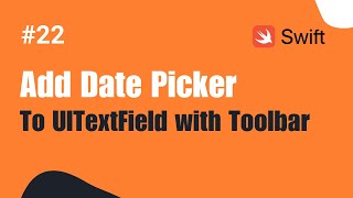 Swift 5 amp Xcode 11  UIDatePicker as inputView to UITextField With UIToolbar iOS Hindi [upl. by Jo-Ann]