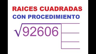 12 RAÍZ CUADRADA INEXACTA DE 5 CIFRAS DÍGITOS COMO SACAR LA RAÍZ CUADRADA CON PROCEDIMIENTO [upl. by Magavern]