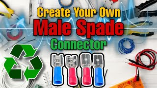 How to Make a Male Spade Connector  Recycled  Tagalog Tutorial  DIY by Sir P TV [upl. by Jamieson]