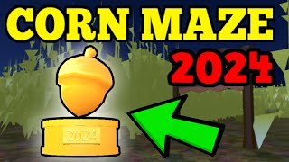 2024 CORN MAZE WALKTHROUGH Roblox Work At A Pizza Place [upl. by Lirrehs]