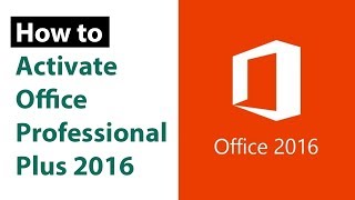 How to Activate Office Professional Plus 2016  Office 365 Without Software [upl. by Greene]