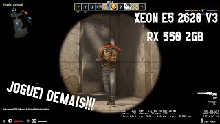 Xeon E5 2620 v3 RX 550 2gb  CSGO [upl. by Aihsel]