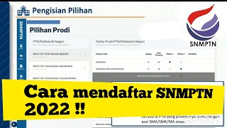 cara daftar snmptn 2022 [upl. by Art]