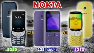 Nokia 8210  vs  Nokia 235  vs  Nokia 3210 [upl. by Adniram112]