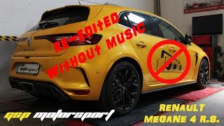 Renault Megane 4 RS 2018 EDC Sound  Custom Exhaust by GSP Motorsport REEDITED [upl. by Yrrak]