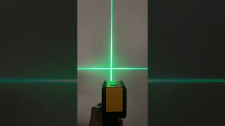 Deli Cross Line Laser Level Green Beam SelfLeveling Laser Level Tools for Home Testing [upl. by Maryn]