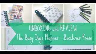 UNBOXING  REVIEW  Busy Days Planner and other items from Boxclever Press [upl. by Gwenore]