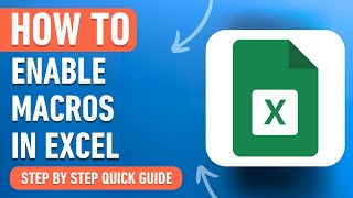 How to Enable Macros in Excel Easy Tutorial [upl. by Anihc285]