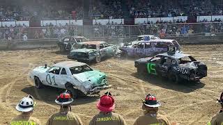 Schaghticoke Fair 8 Cylinder Demolition Derby Afternoon Heat One 9423 [upl. by Deaner]