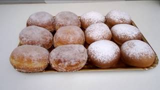 BOMBOLONI E KRAPFEN FATTI AL FORNO E FRITTI  Le ricette di zia Franca [upl. by Enaywd]