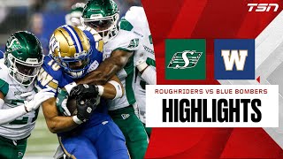 CFL West Final Roughriders 22 Blue Bombers 38 [upl. by Lenes]