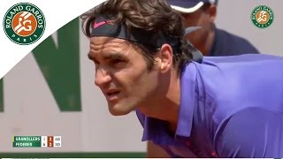 Roger Federer v Marcel Granollers Highlights  Mens Round 2 2015  Roland Garros [upl. by Benedikta965]