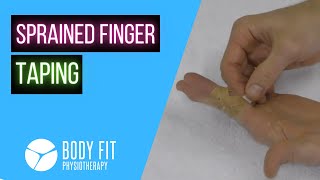 Sprained Finger Taping I How to Tape Your Sprained Finger [upl. by Sikorski571]