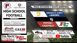 Kenosha St Joseph vs PotosiCassville  WIAA Division 7 State Semifinal [upl. by Misti]