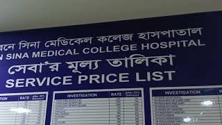 Ibn Sina Medical College Hospital Kallyanpur Service price list August2024 [upl. by Eemaj]