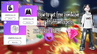 How to get free zemampcoin gifts from zepeto ZEMPIRES PARTYZEPETOofficial zem zepeto [upl. by Olegnaid85]