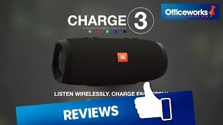 JBL Charge 3 Waterproof Bluetooth Speaker [upl. by Arbrab]