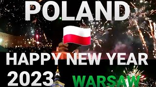 New Years Eve 2023 Warsaw l Full Fireworks Show oldtownwarsaw poland newyear2023 [upl. by Nirak]