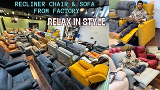 Most Relaxing Recliner Sofa amp Chair at Factory Price  Power and Manual Recliner Chair with Discount [upl. by Sung916]