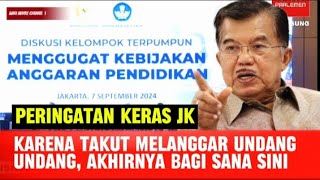 JUSUF KALLA MENGGUGAT  ANGGARAN PENDIDIKAN  ANGGARAN PENDIDIKAN 20 PERSEN  DPRRI [upl. by Oirtemed]