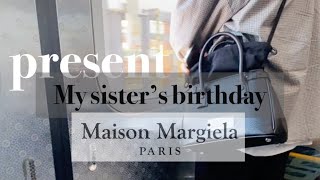 Maison Margiela 5AC 미니 드로스트링 숄더백 동생 생일 선물✌🏼솔직 리뷰  5ac size 조언🖤 [upl. by Vanessa]