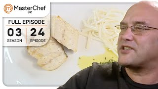 Can Sea Bass and Salsa Verde Impress  MasterChef UK  S03 E24 [upl. by Nysila362]