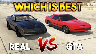 GTA 5 RUINER 2000 VS REAL KNIGHT RIDER CAR  WHICH IS BEST IN GTA V [upl. by Brear]