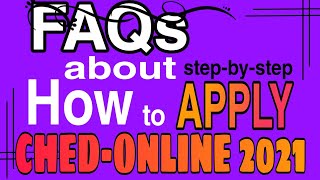 STEPBYSTEP CHED SCHOLARSHIP ONLINE APPLICATION 2021 [upl. by Alley]