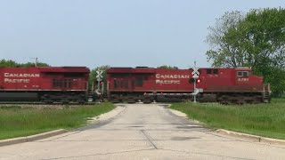 Canadian Pacific Freight Train  113th Street [upl. by Tdnaltroc]