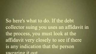 Counterclaim when Sued for Debt Was There an Affidavit Attached You Can Counterclaim [upl. by Atalee]