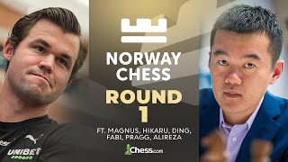 World 1 Magnus Carlsen vs World Champion Ding Liren Wholl Outshine Whom Norway Chess 2024 Rd 1 [upl. by Asinla]