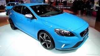 2013 Volvo V40 T5 RDesign  Exterior and Interior Walkaround  2012 Paris Auto Show [upl. by Shelman]