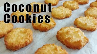 Coconut Cookies  EASY HOMEMADE COOKIES  Soft and Chewy Coconut Cookies Recipe [upl. by Mauralia]