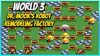 Super Bomberman  World 3 Dr Mooks Robot Remodeling Factory PC SNES9X 4K 60fps  No Commentary [upl. by Siuraj19]