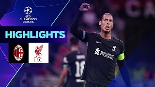 Milan  Liverpool 13 Highlights UEFA Champions League 202425 [upl. by Waal538]