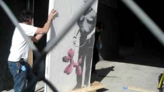 BANKSY ART HEIST EXCLUSIVE FOOTAGE [upl. by Hallam927]