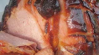 BROWN SUGAR amp HONEY GLAZED BAKED HAM  How to BAKE A GLAZED HAM Recipe [upl. by Maggie]