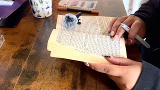 Annotating amp Reading ASMR  writing and page turning sounds  relax read focus study [upl. by Ott]