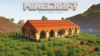 Minecraft  How to build a STABLE  Minecraft  STABLE TUTORIAL [upl. by Mcroberts]