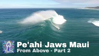 Peahi Jaws Maui from Above 🦅  Part 2 Nov 26th 4K Drone [upl. by Theran]