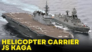 JS Kaga helicopter carrier has successfully completed tests with the F35B fighter [upl. by Nedarb721]