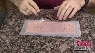 Learning Leathercraft with Jim Linnell Lesson 1 Tracing A Pattern [upl. by Miett]