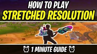 How to play Stretched Resolution in Fortnite FAST GUIDE [upl. by Starling978]