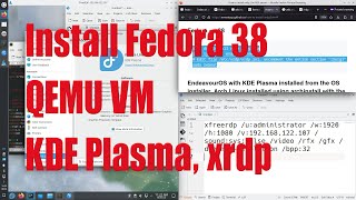 Install Fedora Linux 38 KDE Plasma xrdp in QEMU VM tutorial for beginners  August 2023  7c95f06c [upl. by Benedix64]