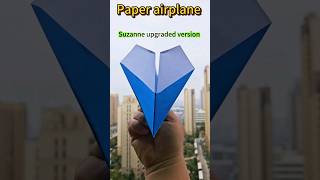 Throw a paper airplane that flies far  Suzanne paper airplane  farther than Suzanne paper plane [upl. by Brietta62]