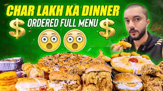 Char Lakh Ka Dinner  Ordered Full Menu  Vlog  Hussain Tareen [upl. by Euqinot]