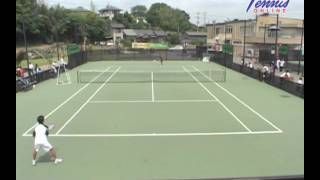 2009全国選抜ジュニアテニス選手権大会 U14 準決勝 西岡良仁 VS 恒松拓未 [upl. by Isied]