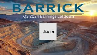 Barrick Gold Q3 2024 Earnings music low [upl. by Venditti]