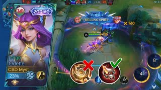 SOLO RANK UP WITH ODETTE  ODETTE BEST BUILD AND EMBLEM 2024  ODETTE GAMEPLAY  MLBB [upl. by Roanne]